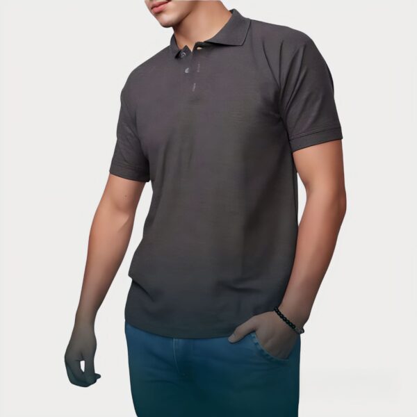 Polo Camisero Gris Oscuro