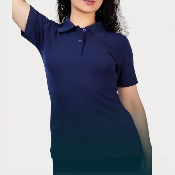 Polo Camisero Azul Acero